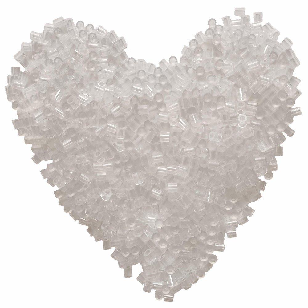 Yowamho 6000 Pcs Beads Fuse Beads - 5mm Transparent Melting Beads for Crafts, Bead Bulk Refill.