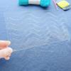 Acrylic Sashiko Stencil, Wavy Pattern for Hand Quilting and Embroidery (1.5 cm Wavy Pattern) view 3