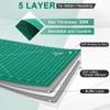 Density-upgraded 18" x 24" Self Healing Sewing Mat, Idemeet Rotary Sewing Mat for Crafts, 5-Ply Cut Board for Fabric Leather Cutting Quilting Modeling Hobby Project, Scale Size 18" x 24", Green view 4