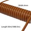 Gumney 4mmx 196 ft Flat PE Wicker Repair, Faux Rattan Fix Material for Patio Furniture Chair Sofa Basket, 23 view 2