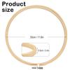 GNIEMCKIN 17 PCS Bamboo Embroidery Hoops Set, 12 Inch Adjustable Cross Stitch Rings in Bulk for Needlework, Sewing and Crafts, with Easy Loosen Tighten Mechanism, Ideal for Gifting and Decorating. view 2