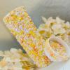 ASTARON 50g Mix Flatback Rhinestones Half Pearls for Crafts Mixed Size 3mm-10mm Flat Back Rhinestones for Crafts Flatback Pearls for Decorating Tumblers Mugs Nail Art Shoes (Yellow White Series) view 4