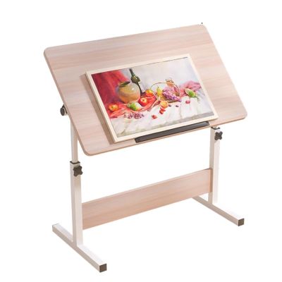 XTRYBHD Folding Art Desk, Height Adjustable Drawing Table, Portable Artist Desk, Blueprint Table, for Home, Office, Couch(Size:23.6in/60cm(No Wheels))