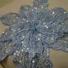 Embroidered Lace Applique Sequin Beading Decoration/Clothing Accessories/Wedding Headwear/Wedding Stickers Flowers (Blue) view 2