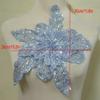 Embroidered Lace Applique Sequin Beading Decoration/Clothing Accessories/Wedding Headwear/Wedding Stickers Flowers (Blue) view 3