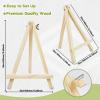 Conda 9 Pack 9 Inch Mini Wooden Display Easels, A-Shaped Mini Easel Stand for Small Painting, Painting Party Easel for DIY Crafts, Photos, Gift, Decoration view 2