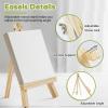 Conda 9 Pack 9 Inch Mini Wooden Display Easels, A-Shaped Mini Easel Stand for Small Painting, Painting Party Easel for DIY Crafts, Photos, Gift, Decoration view 3