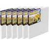 Creative Mark The Edge Deluxe Cotton Stretched Canvas for Painting, 8x8, 6-Pack, 14oz. Primed Weight, Universal Archival Priming, Medium Tooth, Artwork Canvas for Painters of All Levels view 1