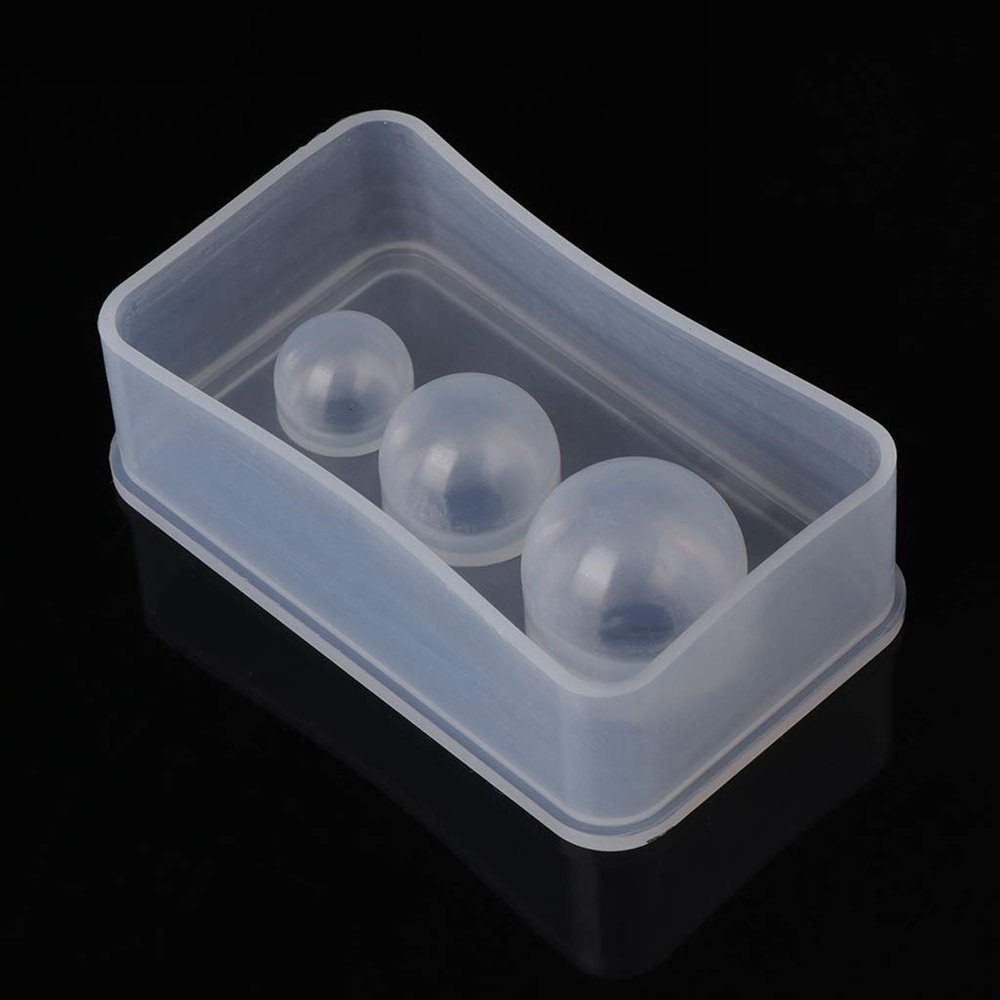 EINCORN Clear Silicone Sphere Molds Large Seamless Ball Silicone Molds for Resin Casting Planet Epoxy Resin Mold for Jewelry