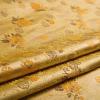Jacquard Brocade Fabric Satin Covering Fabric,Dress Fabric Material Jacquard Crafts Bright Flower Longevity Meaning Round Cushion Cushion Classic Ancient Dynasty Retro Smooth Beautiful Cloth(Color:Yel view 1
