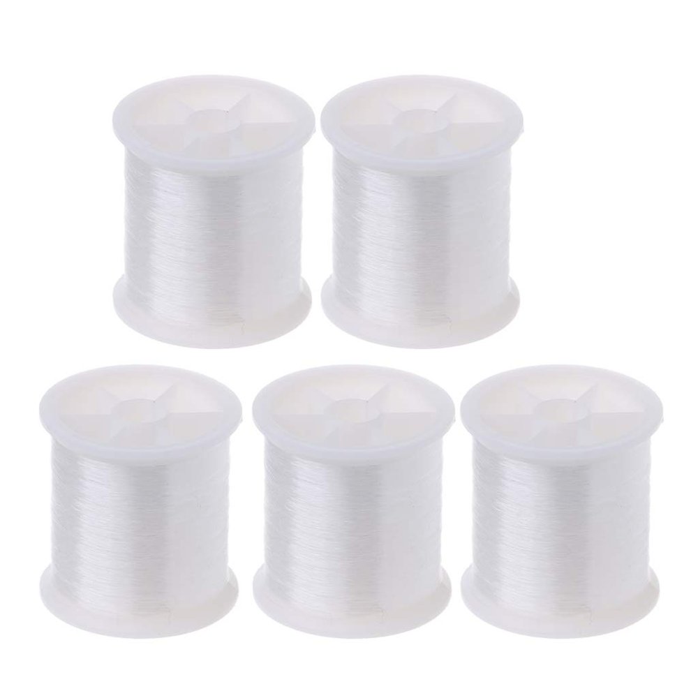 100m/Roll Transparent Sewing Thread - Clear Invisible Nylon Monofilament Line for Jewelry, Beading, Quilting