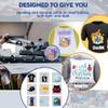 Cisinks Premium DTF Transfer Film 11.75"x16.5" - A3 Hot/Cold Peel 50 Sheets Matte Clear PreTreat PET Heat Transfer Paper for DIY Direct Print on All Fabric and Colors T-Shirts Textile view 4