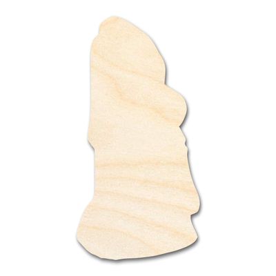 Unfinished Wood Easter Island Statue Shape | DIY Craft Cutout | up to 46" DIY 14" / 1/8"