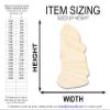 Unfinished Wood Easter Island Statue Shape | DIY Craft Cutout | up to 46" DIY 14" / 1/8" view 2