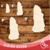 Unfinished Wood Easter Island Statue Shape | DIY Craft Cutout | up to 46" DIY 14" / 1/8" view 3