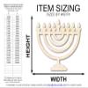 Unfinished Wood Hanukkah Shape | DIY Craft Cutout | up to 46" DIY 7" / 1/4" view 2