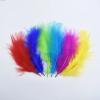 NineTribe Basics Marabou Turkey Feathers Pheasant Feathers For Crafts White Feathers For Jewelry Making For Clothes Carnival Accessories Plumas - (Yellow / 50 Pieces) view 2