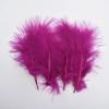 NineTribe Basics Marabou Turkey Feathers Pheasant Feathers For Crafts White Feathers For Jewelry Making For Clothes Carnival Accessories Plumas - (Purple Red / 50 Pieces) view 1