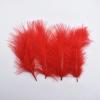NineTribe Basics Marabou Turkey Feathers Pheasant Feathers For Crafts White Feathers For Jewelry Making For Clothes Carnival Accessories Plumas - (Purple Red / 50 Pieces) view 4