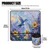 Kathyboom Sunflower Hummingbird Sewing Machine Cover & Mat with Pockets - Dust Resistant, Machine Washable view 4
