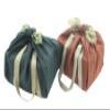 Daiko Sangyo 910-2 Furoshiki Furoshiki Reversible Bag Ichigoshi Shark Small Pattern/Solid Color, Made in Japan Navy Blue/Sunflower view 3