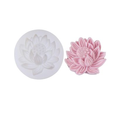 3D Lotus-Flower Shaped Silicone Soap Mold Lotus-Candle Mold Seedpod-of-Lotus Scented Resin Epoxy Mold Art Lotus-flower Silicone Mold