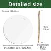 6 pcs metal sublimation door hanger blanks,10 inch circle Unfinished Blank Sign Door Hanger,sublimation ornament blanks decorative door hanger,blank door hangers,sublimation metal sign blanks view 2