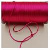 2MM Braided Macrame Silk Macrame Cord Rope Thread Wire DIY Knot Satin Bracelets Making Findings Beading 10-225Meters(Fuchisa 903,40meters) view 2