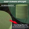 Pasuihcay 4Pcs Flower Foam Blocks,6.5Inch Round Dry Floral Foam for,for Wedding Aisle Flowers,Party Decoration, Green view 2