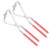 WGFOIP Pottery Tool Clay Sculpture Tongs Stainless Steel, Glazed Pliers, Rubber Handle, 360 Degree Glaze Blowing, 2Pcs with Heat Insulation view 3
