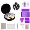 ARTopet Diamond Art Painting Storage Containers Portable Round 60 Slots Bead Storage Case with Diamond Art Accessories and Tools for DIY Art Crafts Painting Jewelry Beads Nail view 1