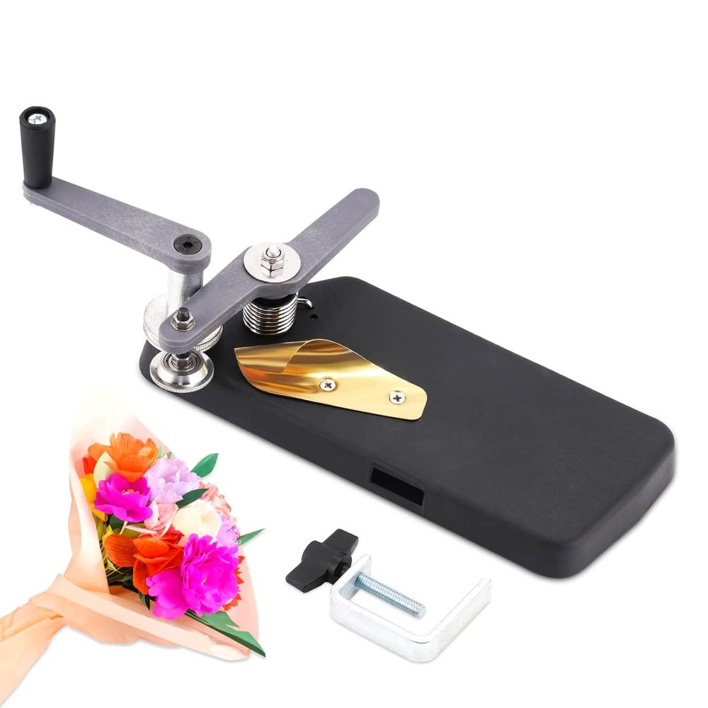 COYEUX Crepe Paper Lace Machine, Fine/Coarse Teeth Curling Machine, Flower Packaging Tools, for Florist Supplies