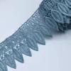 Lace Trim,Crochet Lace Ribbon 95mm 1 Yard Embroidery Lace with Fringe Leaf Trim Ribbon for Curtain Garment Sewing Accessories(Color:Light Blue) view 1