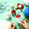 Threehoney 12 Pcs Crochet Doll Stand Wooden Knitted Doll Stand with Double Single Steel Needle Glue Wood Crochet Display Holder Base for Action Figures Showcase Support Bracket Displaying view 2
