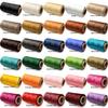 Flat Waxed Thread for Leather Sewing Wax String Polyester Cord Craft Stitching Bag Bookbinding Sail Bracelet Braid Jewelry DIY (0.5mm 460yd, Baby Blue) view 2