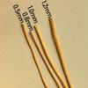 Flat Waxed Thread for Leather Sewing String Polyester Cord Stitching Bookbinding DIY Weave Craft (1.2mm 300D, Caramel) view 4
