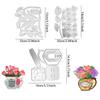 Alinacutle Hydrangea Flowers & Tulip Flower&Vase Set Metal Cutting Die Cut for Gift Paper Craft Handmade Card Making DIY Greeting Cards Scrapbooking Album Art view 2