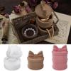 PANFHGFG Silicone Storage Jar Mold Jewelry Box Molds Bowknot Container Molds with Lid Candle Cup Molds Resin Casting Molds Decors view 3