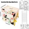 Alinacutle Mini Album&Snowhouse Metal Cutting Die Cut for Paper Craft DIY Albums Gift and Scrapbooking Journal Planner Adventure Book Template view 3