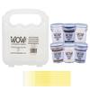 Trebbies Wow! Embossing Powder Bundle - The 6 Essentials (Gold Metallic, Silver Metallic, Bright White, Ebony, Clear Regular, Clear Sparkle) with Storage Case Detail Sticks view 1