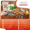 Wonks Air Dry Clay Pottery Kit for Adults & Kids - 30 Piece Kit - Acrylic Paint & Sculpting Tools Included - Carving Tools, Sponge & More - A Complete Beginners Pottery Set - 2KGs of Clay Included view 2
