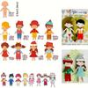 Alinacutle 8 Doll Boy Girl Die Set Dress-up Dolls Metal Cutting Die Cut for Paper Craft Handmade Card Making DIY Greeting Cards Scrapbooking and Album view 1