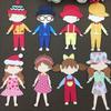 Alinacutle 8 Doll Boy Girl Die Set Dress-up Dolls Metal Cutting Die Cut for Paper Craft Handmade Card Making DIY Greeting Cards Scrapbooking and Album view 3