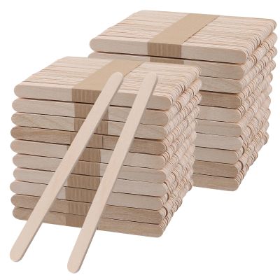 SHEUTSAN 3000pcs 4.5 Inch Wooden Craft Sticks, Wood Ice Cream Stick for DIY Crafts, Home Art Projects