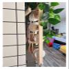 yinjieUS Ribbon Organizer,Ribbon Storage Organizer, Wooden Storage Rack Vinyl Rolls Keeper Wrapping Paper Dispenser view 4
