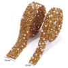 10/15Mm Rhinestone Beaded Trim Rhinestone Ribbon Iron On Chain for DIY Clothing Shoes Dress Decorations view 4