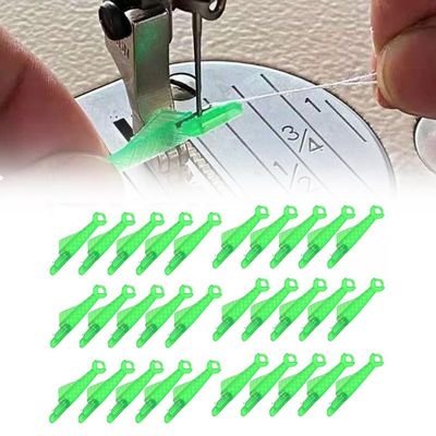 Fish Mouth Sewing Machine Needle Threader, 2024 New Automatic Sewing Needle Threader, Fish Type Needle Threader,Upgrade Quick Sewing Machine Loop, Easy Selfthread Needle Threaders Tool(50pcs)