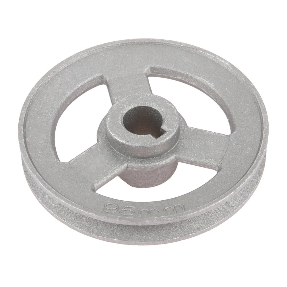 BMDQ 45mm-120mm Aluminum Industrial Sewing Machine Timming Transfer Wheel Pulley Belt Motor Clutch Slow Speed Reducing Multi Size(Size:95mm)