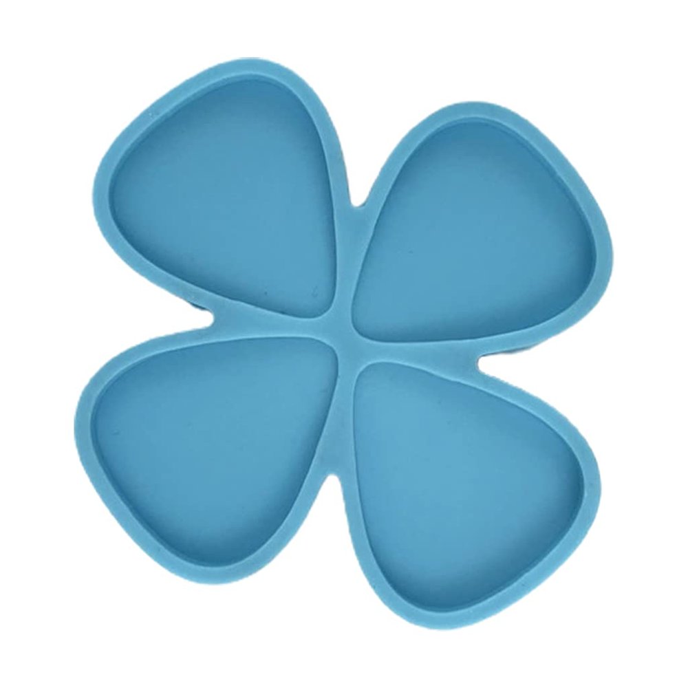 EINCORN 4 Pcs/Set Guitar Picks Resin Mold Guitar Plectrums Silicone Mould Reusable Picks UV Epoxy Casting Mold, as the picture shows