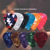 EINCORN 4 Pcs/Set Guitar Picks Resin Mold Guitar Plectrums Silicone Mould Reusable Picks UV Epoxy Casting Mold, as the picture shows view 4
